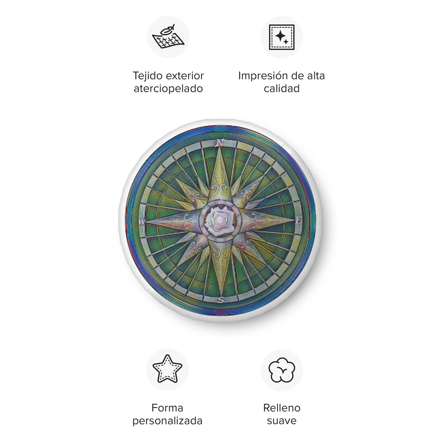 Compass Rose pillow