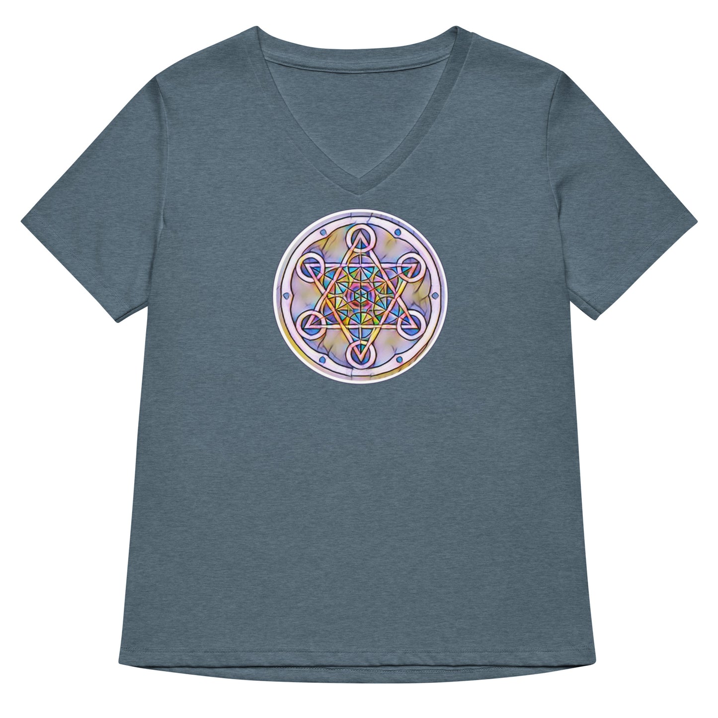 Metatron Cube 1 Vneck